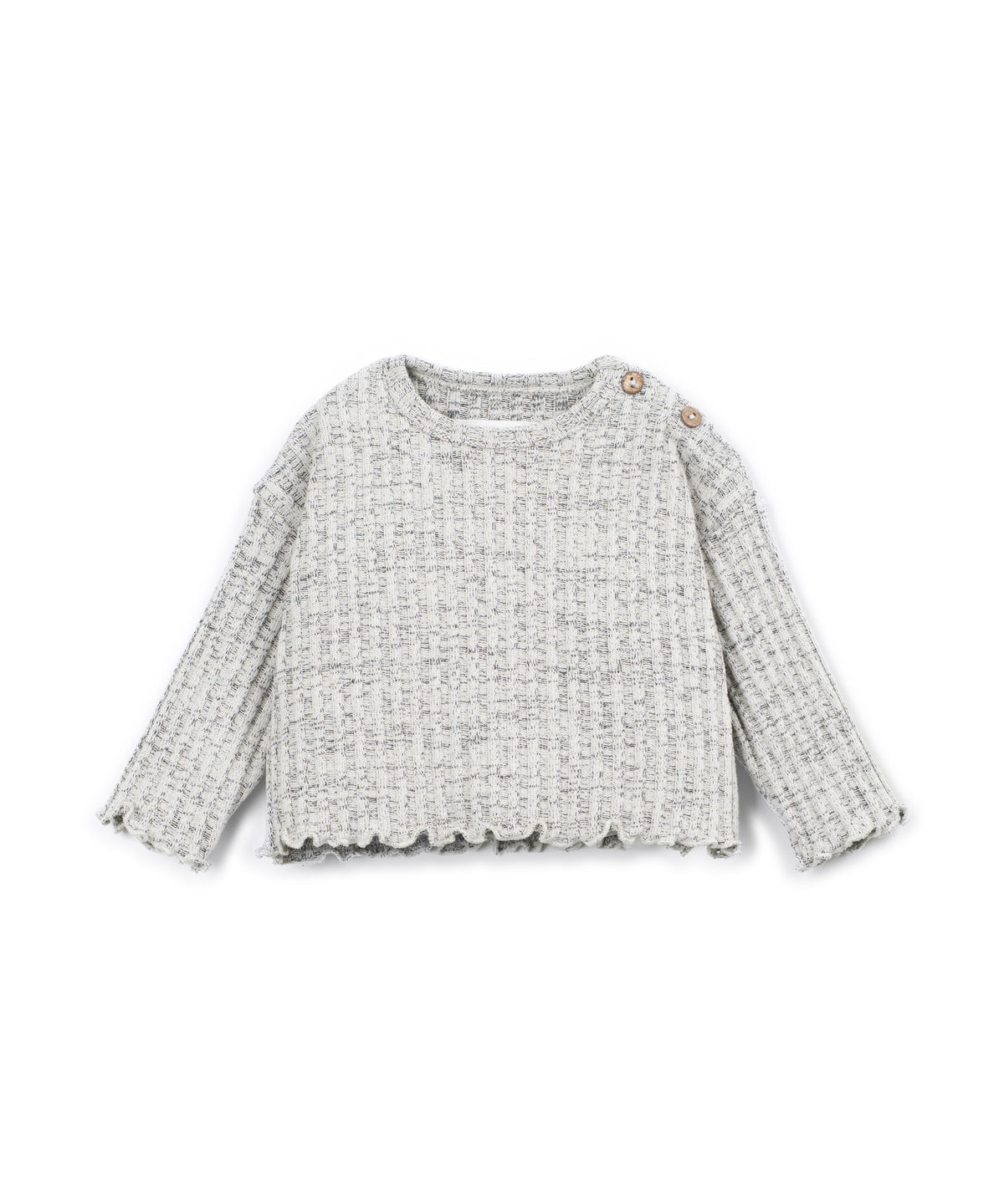 Sudadera gris canalé
