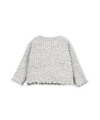 Sudadera gris canalé