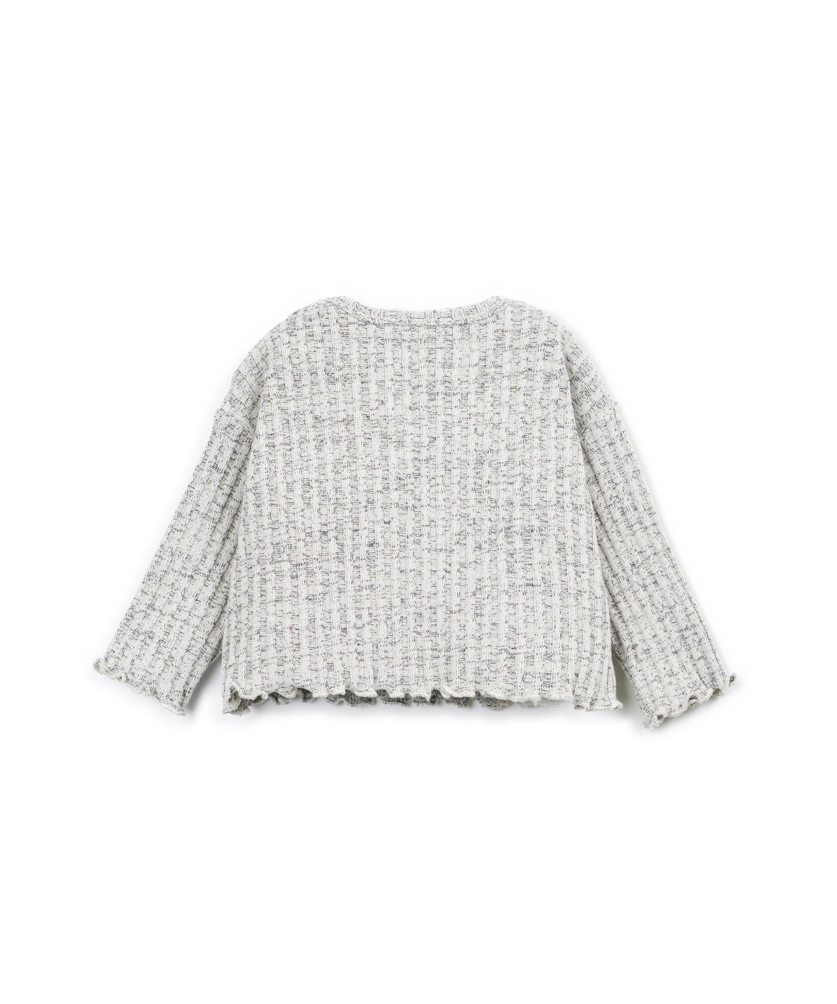 Sudadera gris canalé