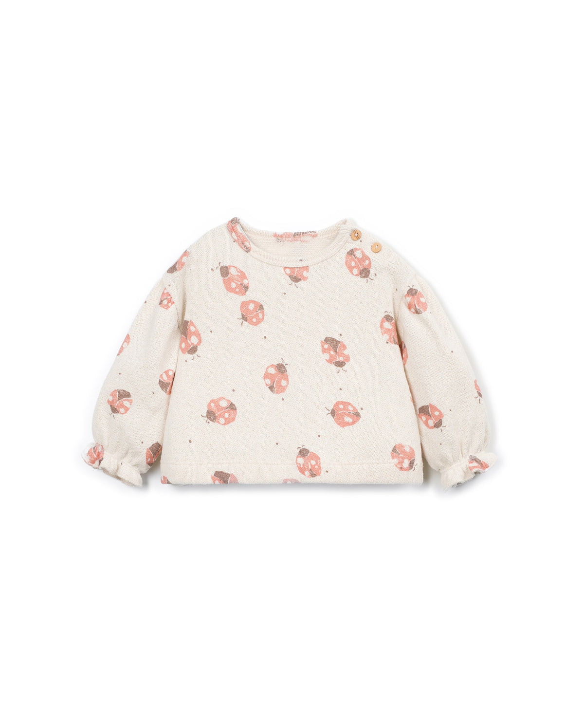 Sudadera jersey estampado mariquitas