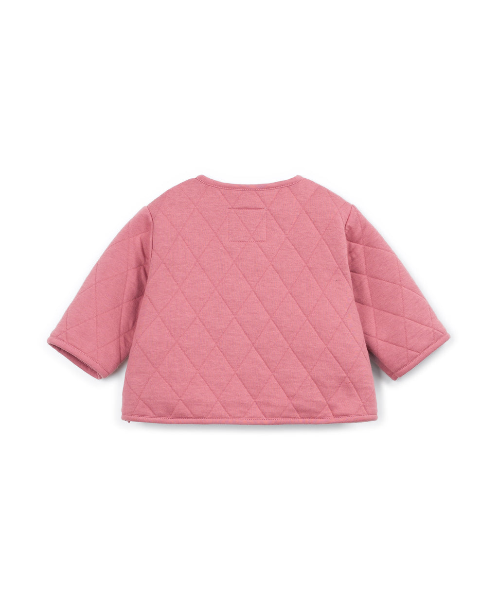 Chaqueta acolchada rosa