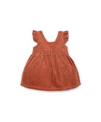 Vestido pana terracota