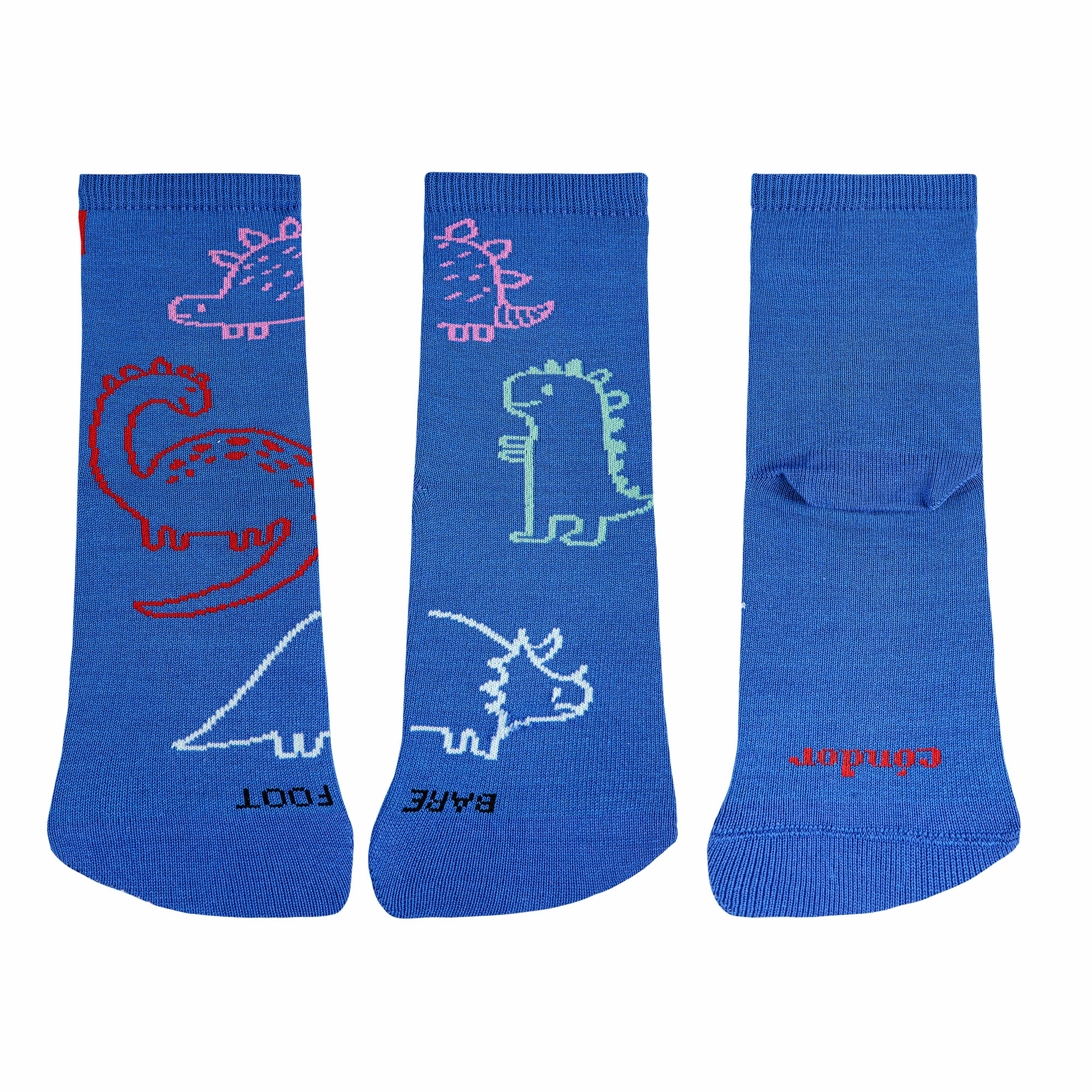 Calcetines Barefoot Dinos azules