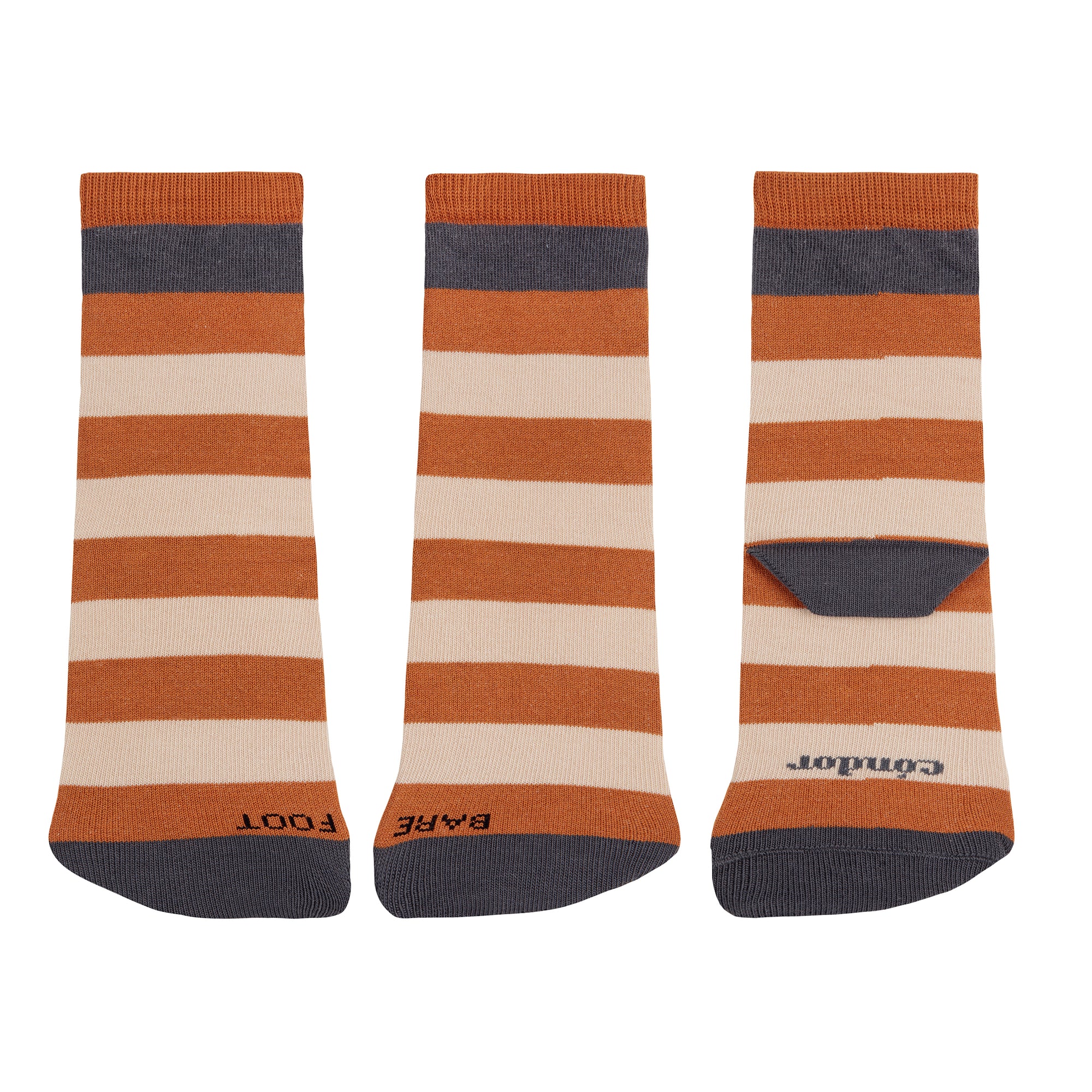 Calcetines Barefoot Rayas marrones