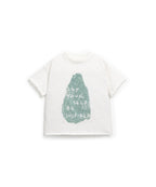 Camiseta blanca estampado gota