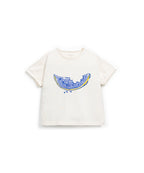 Camiseta blanca estampado sandía