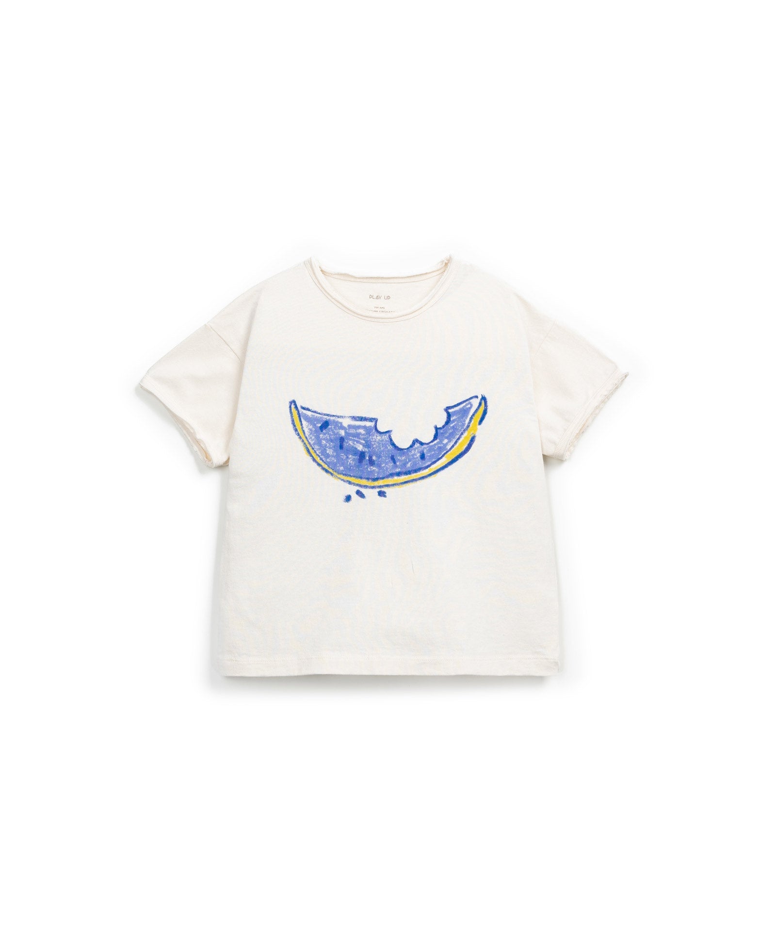 Camiseta blanca estampado sandía