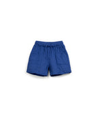 Pantalón corto algodón azul