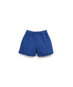 Pantalón corto algodón azul
