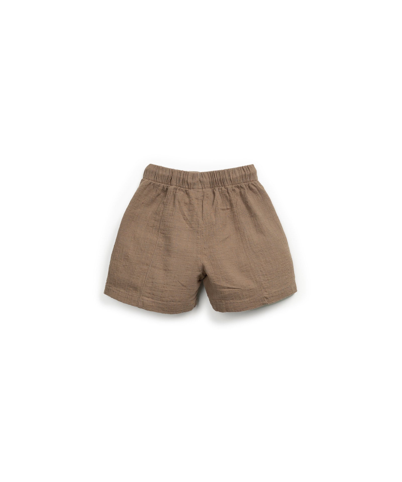 Pantalón corto algodón marrón