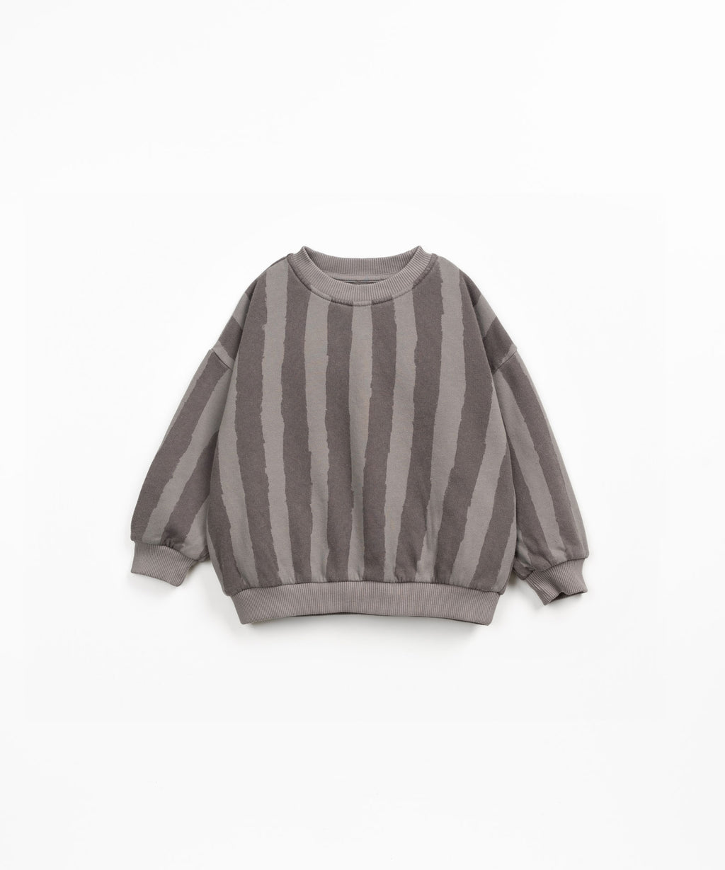 Sudadera rayas grises