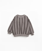 Sudadera rayas grises