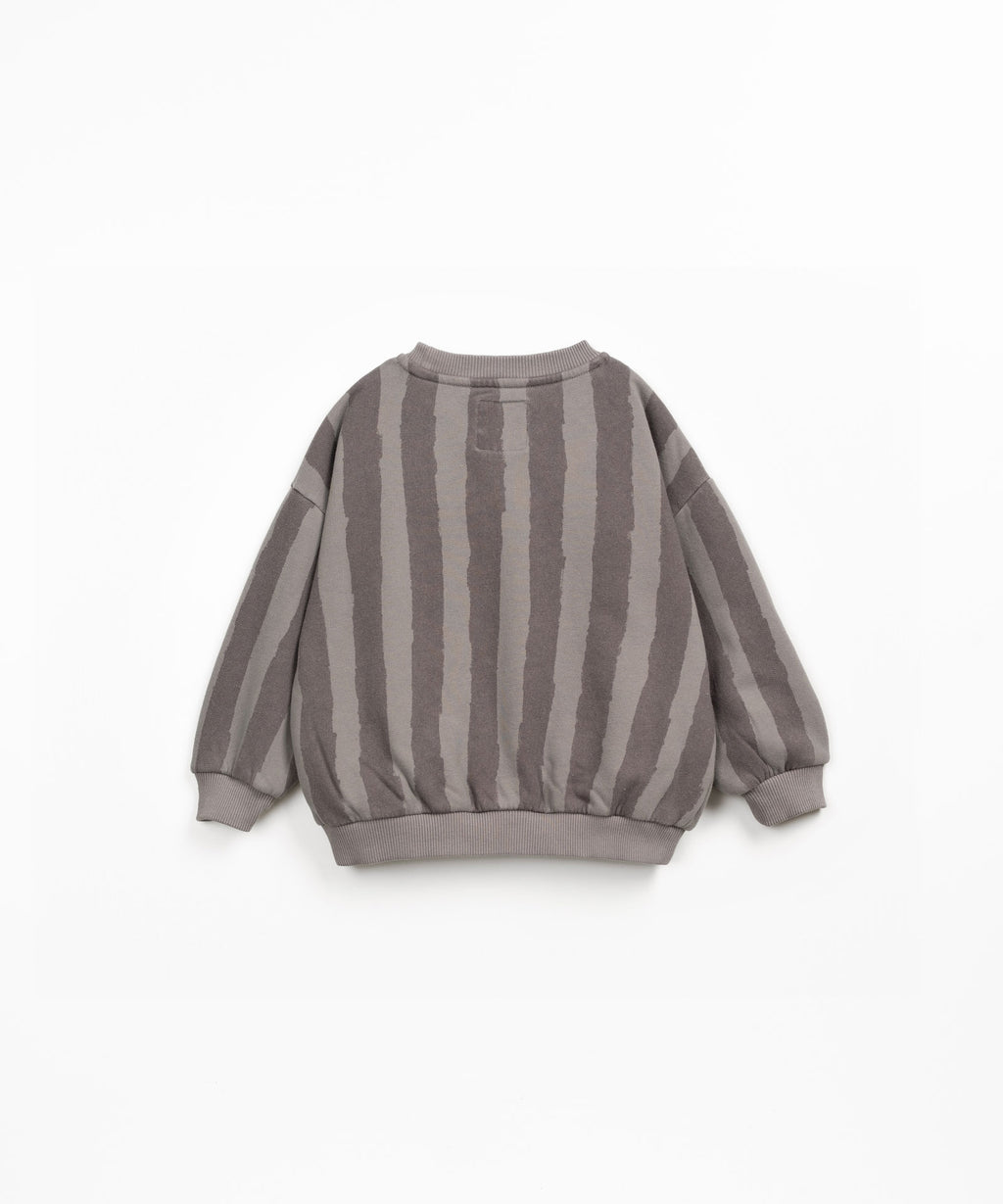 Sudadera rayas grises