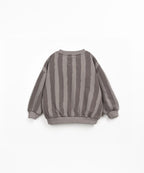 Sudadera rayas grises