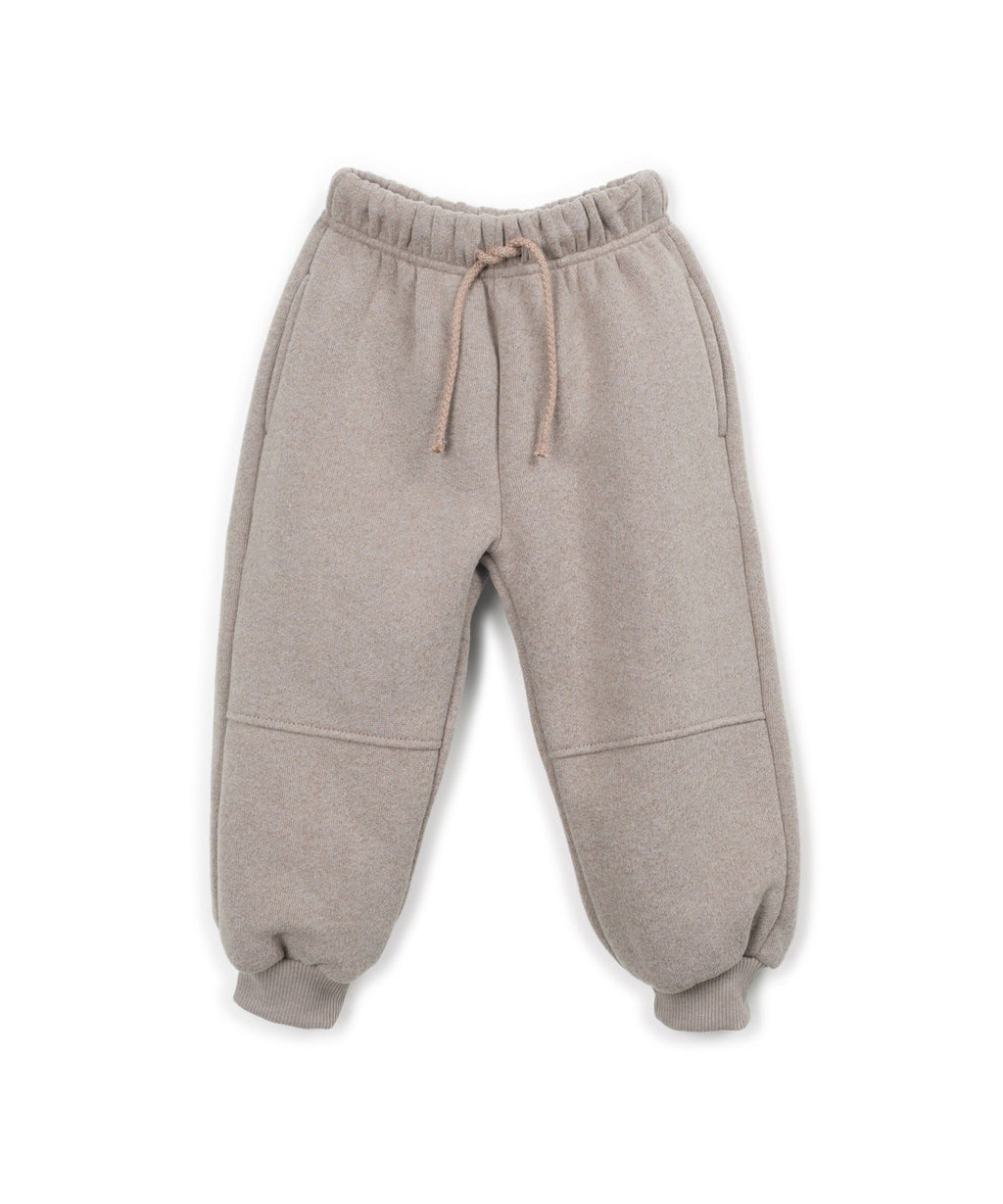 Pantalón felpa marrón