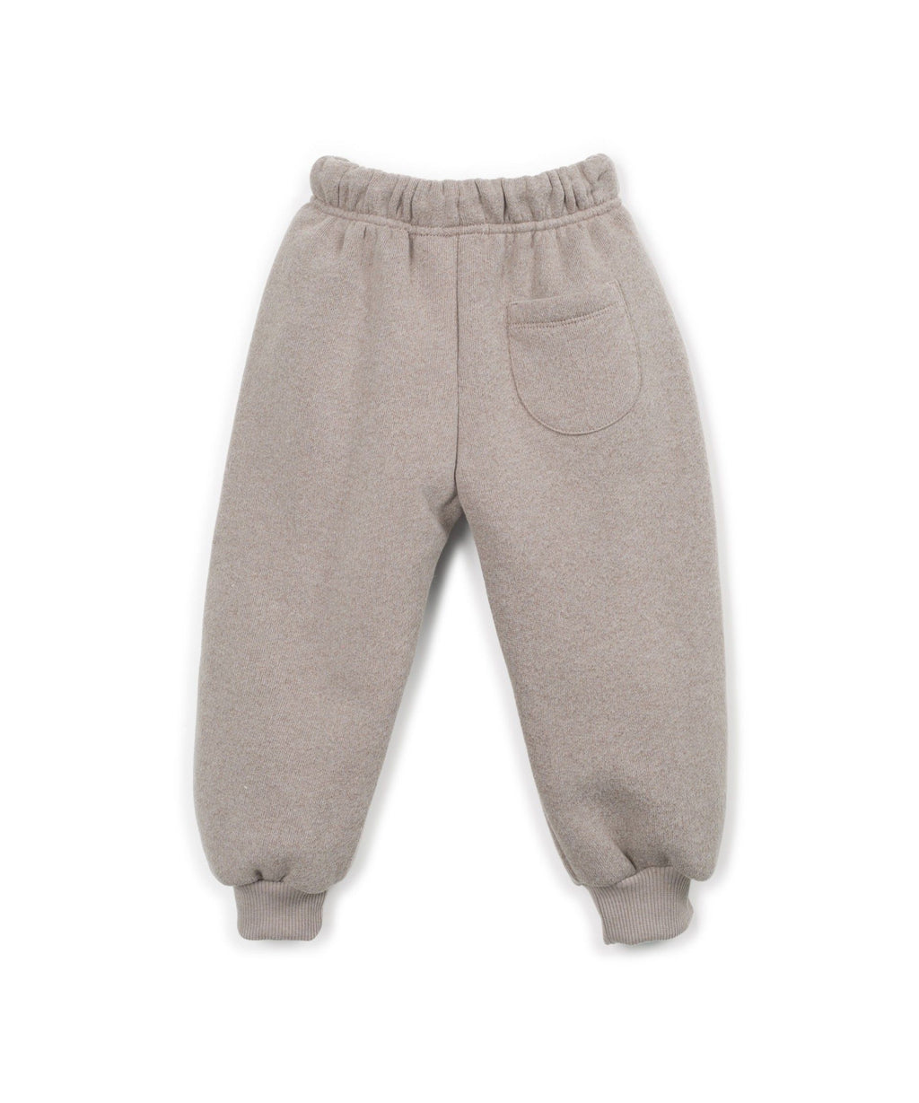 Pantalón felpa marrón
