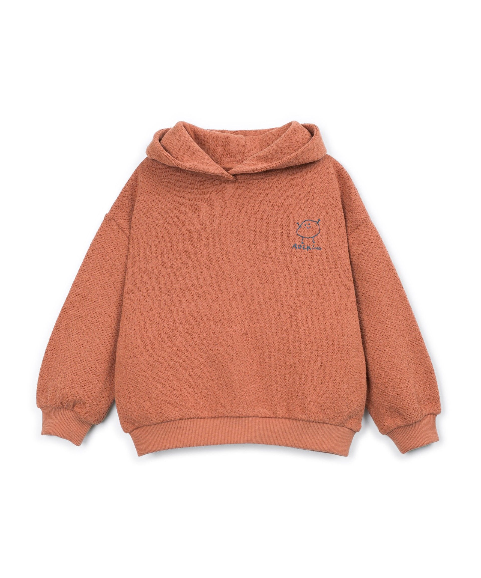 Sudadera jersey terracota rocking