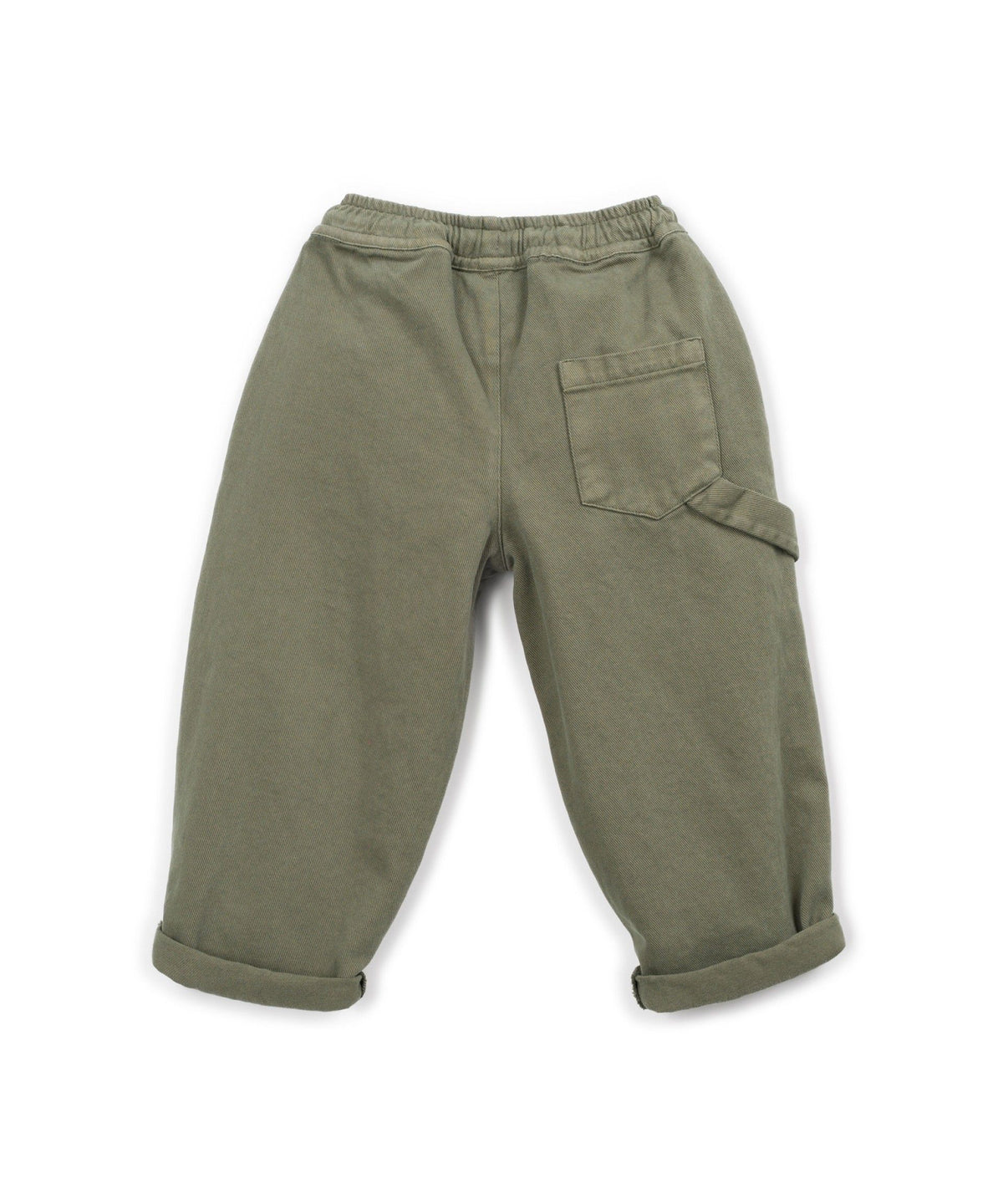 Pantalón en sarga verde Kid