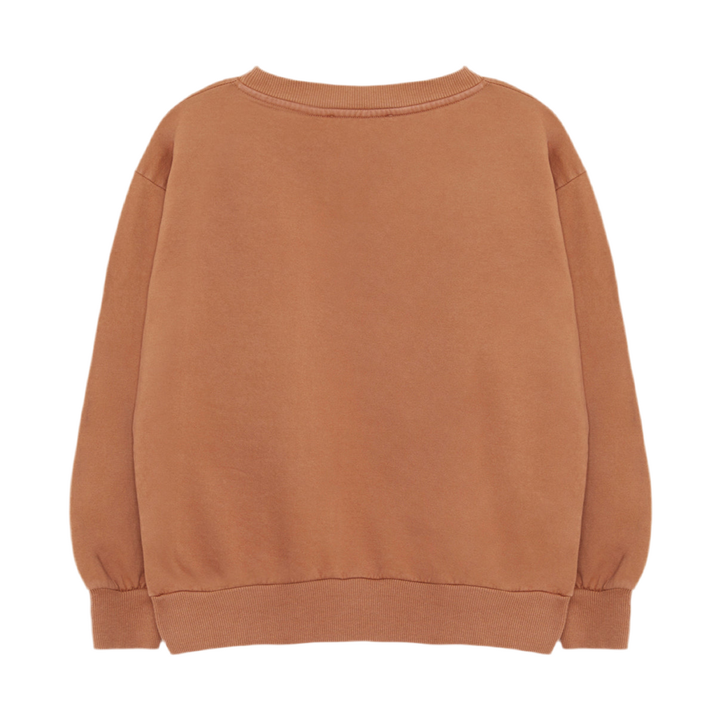 Sudadera con estampado marrón