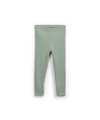 Legging verde canalé