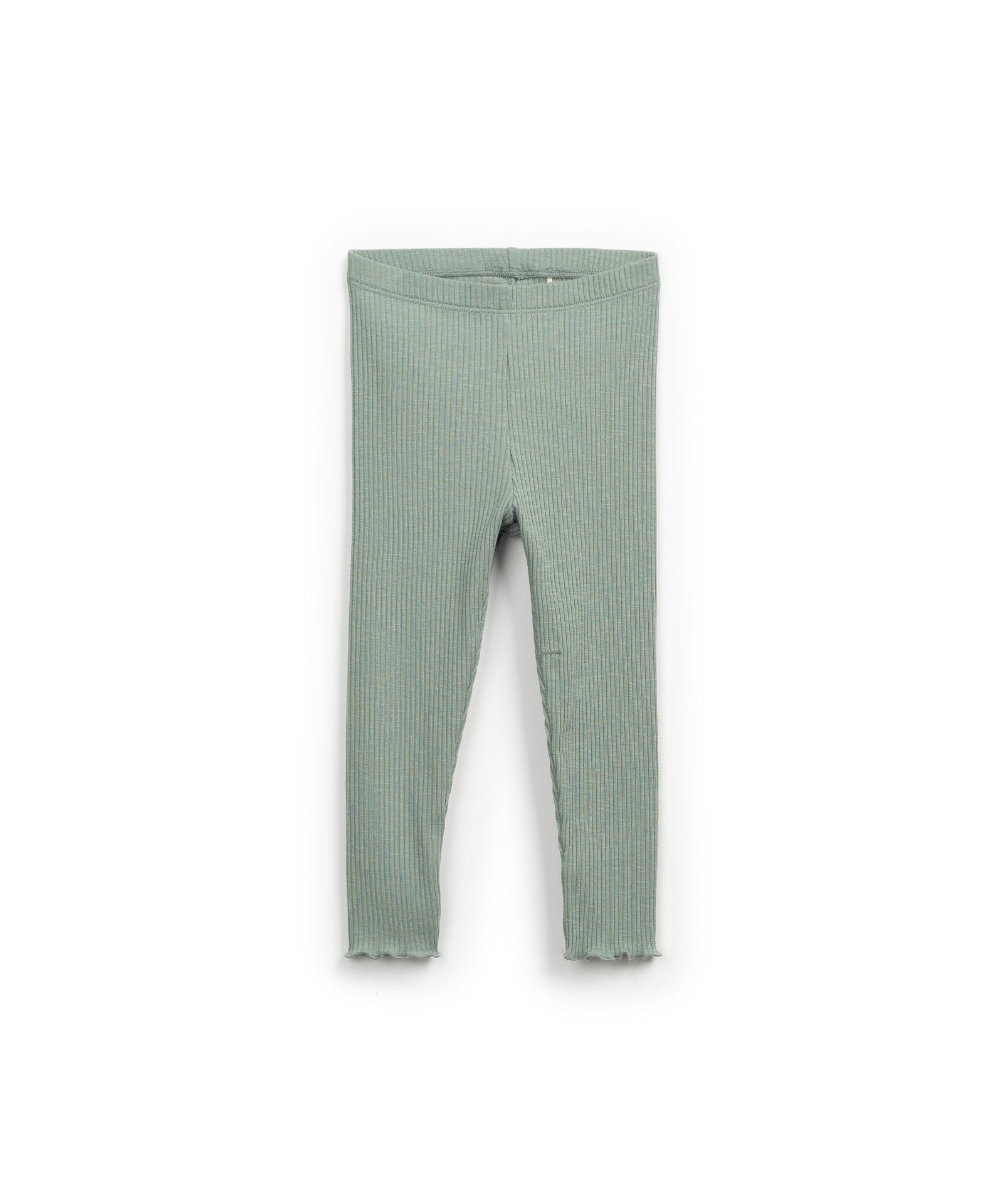 Legging verde canalé