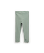 Legging verde canalé