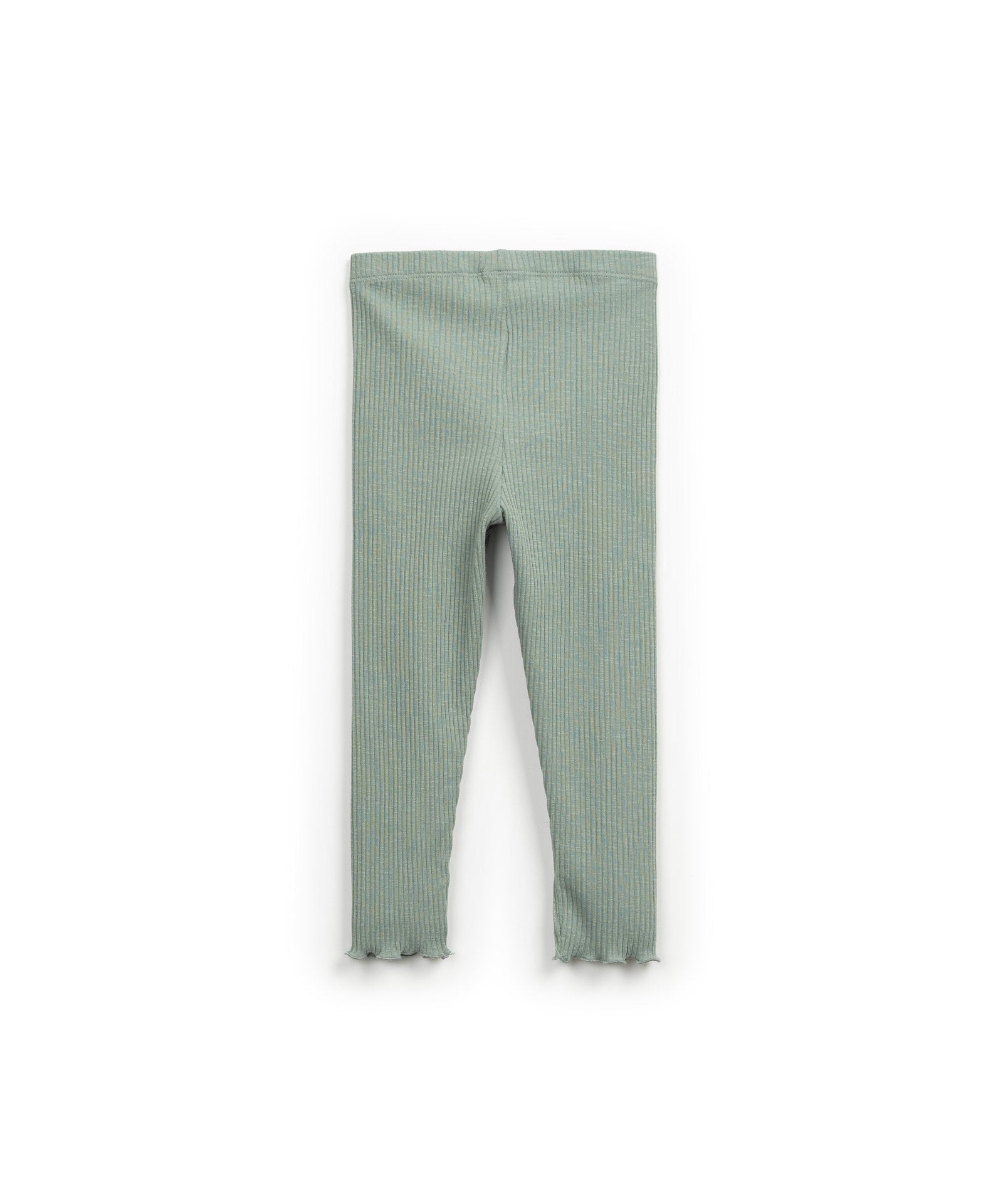 Legging verde canalé