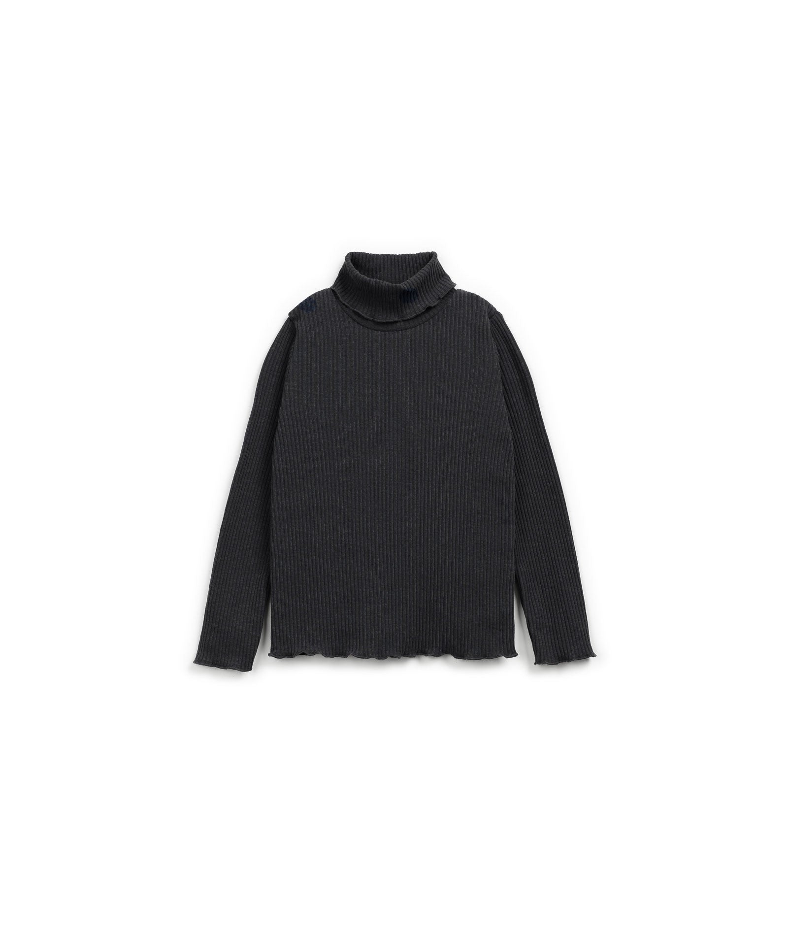 Camiseta manga larga gris canalé
