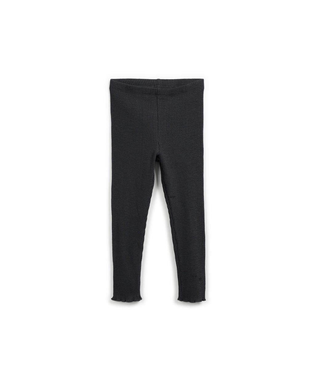 Leggings canalé gris oscuro