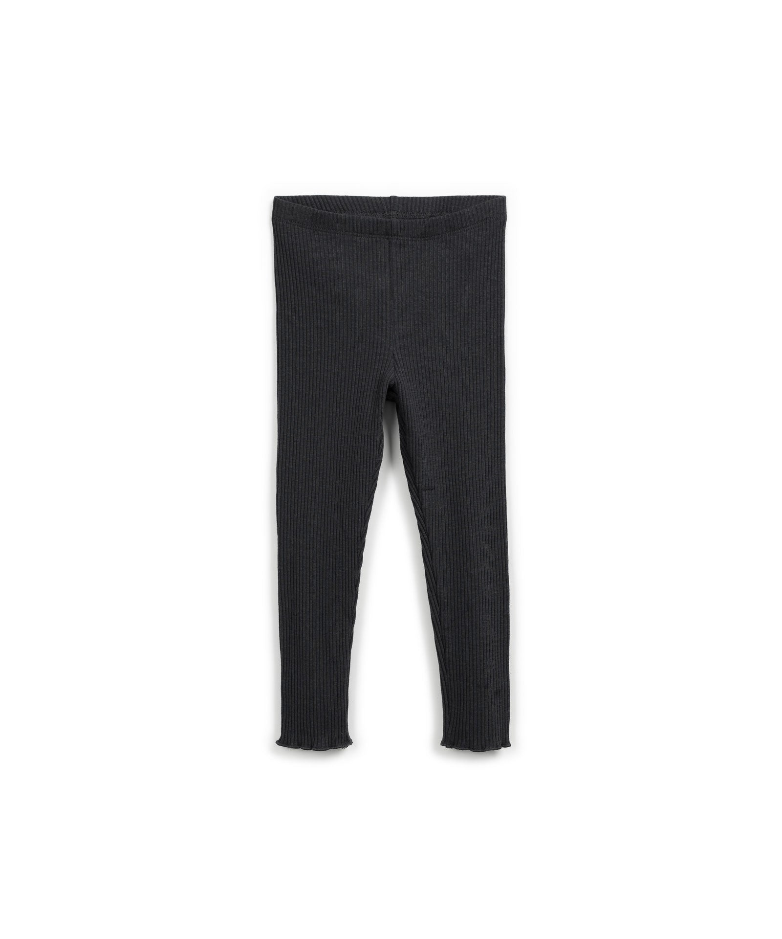 Leggings canalé gris oscuro