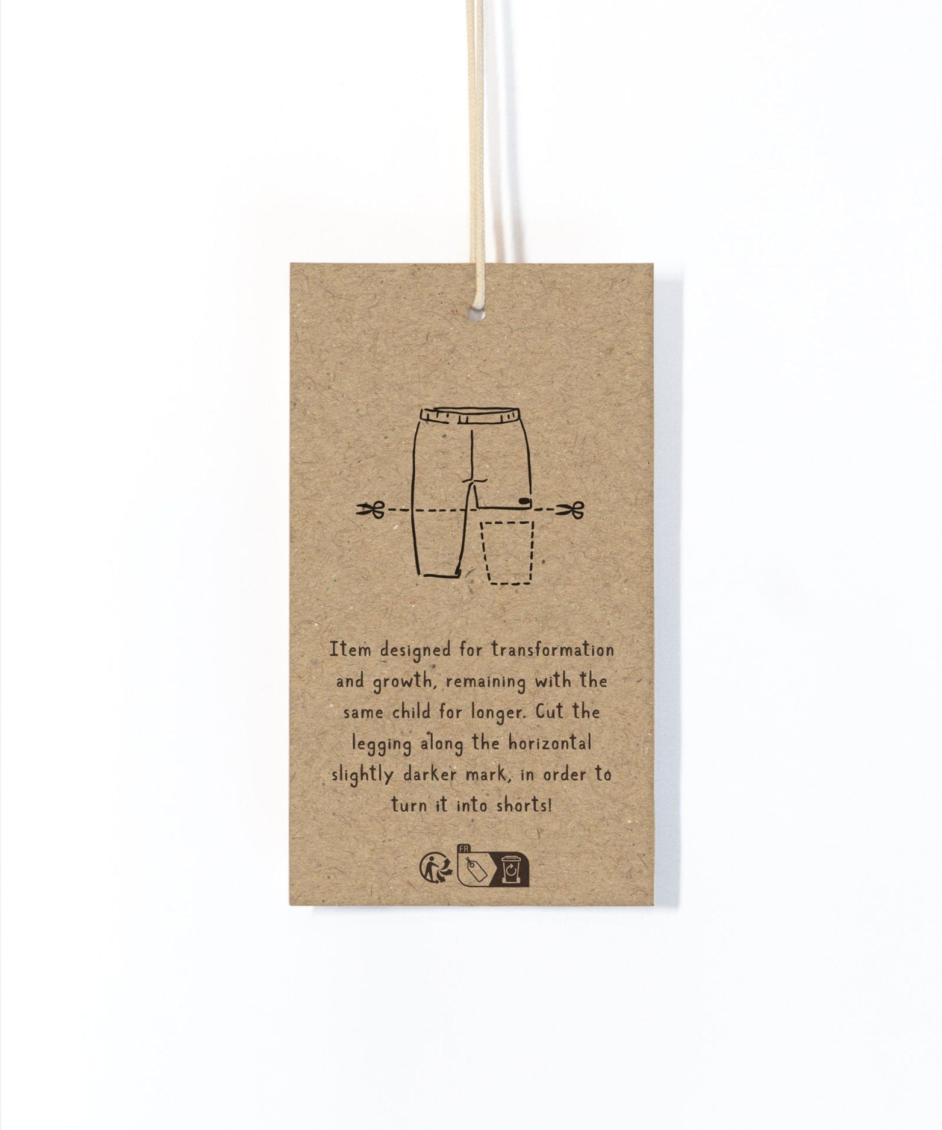 Leggings rib gris