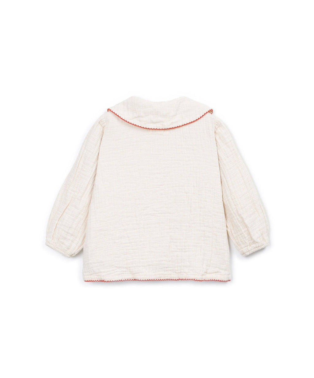 Camisa con cuello floreado Kid