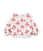 Sudadera felpa estampado flores Kid