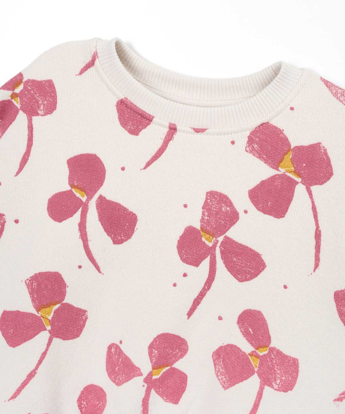 Sudadera felpa estampado flores Kid