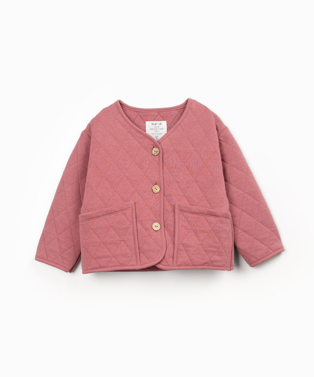 Chaqueta acolchada rosa Kid