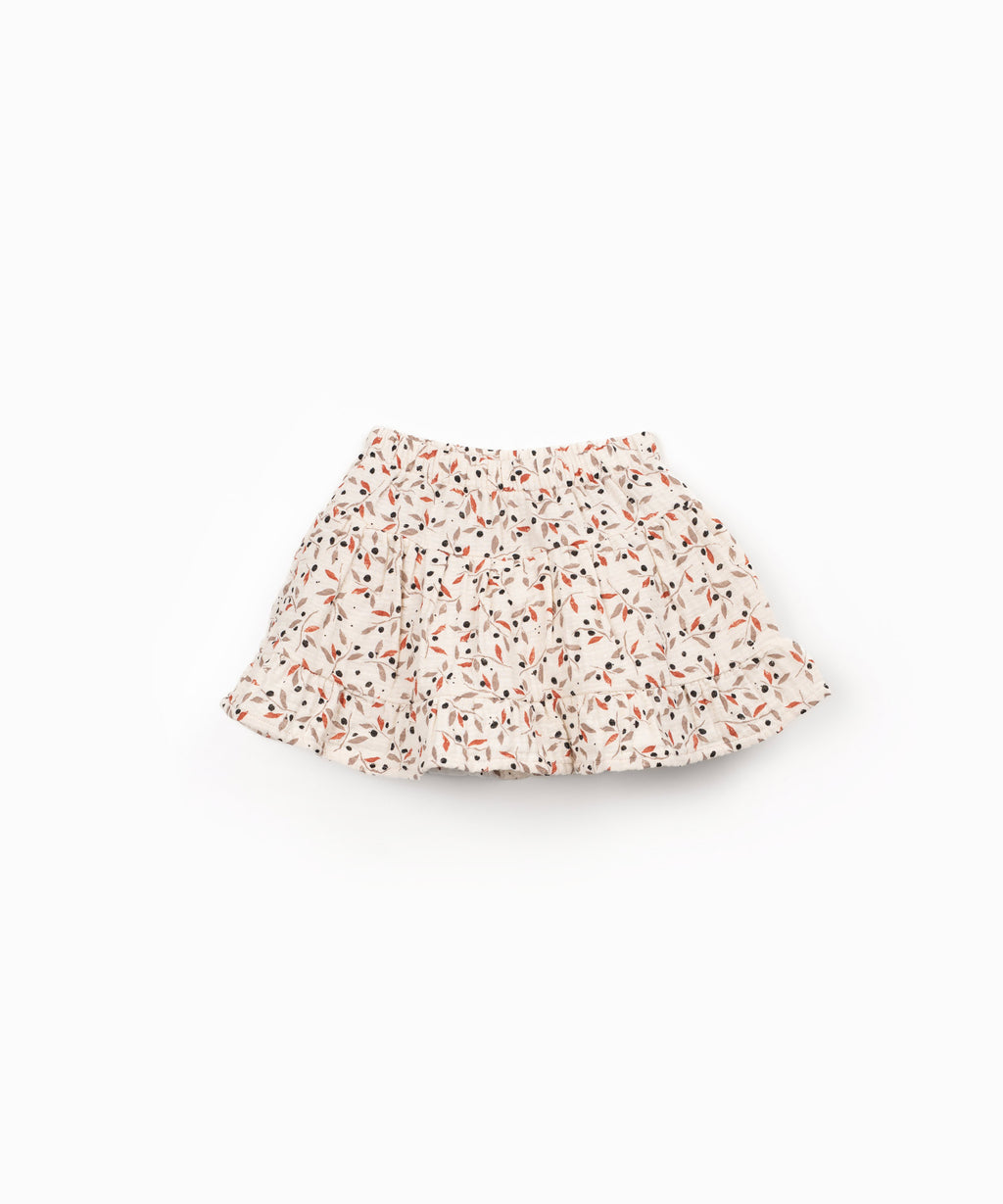 Falda pantalón tejido estampado floral
