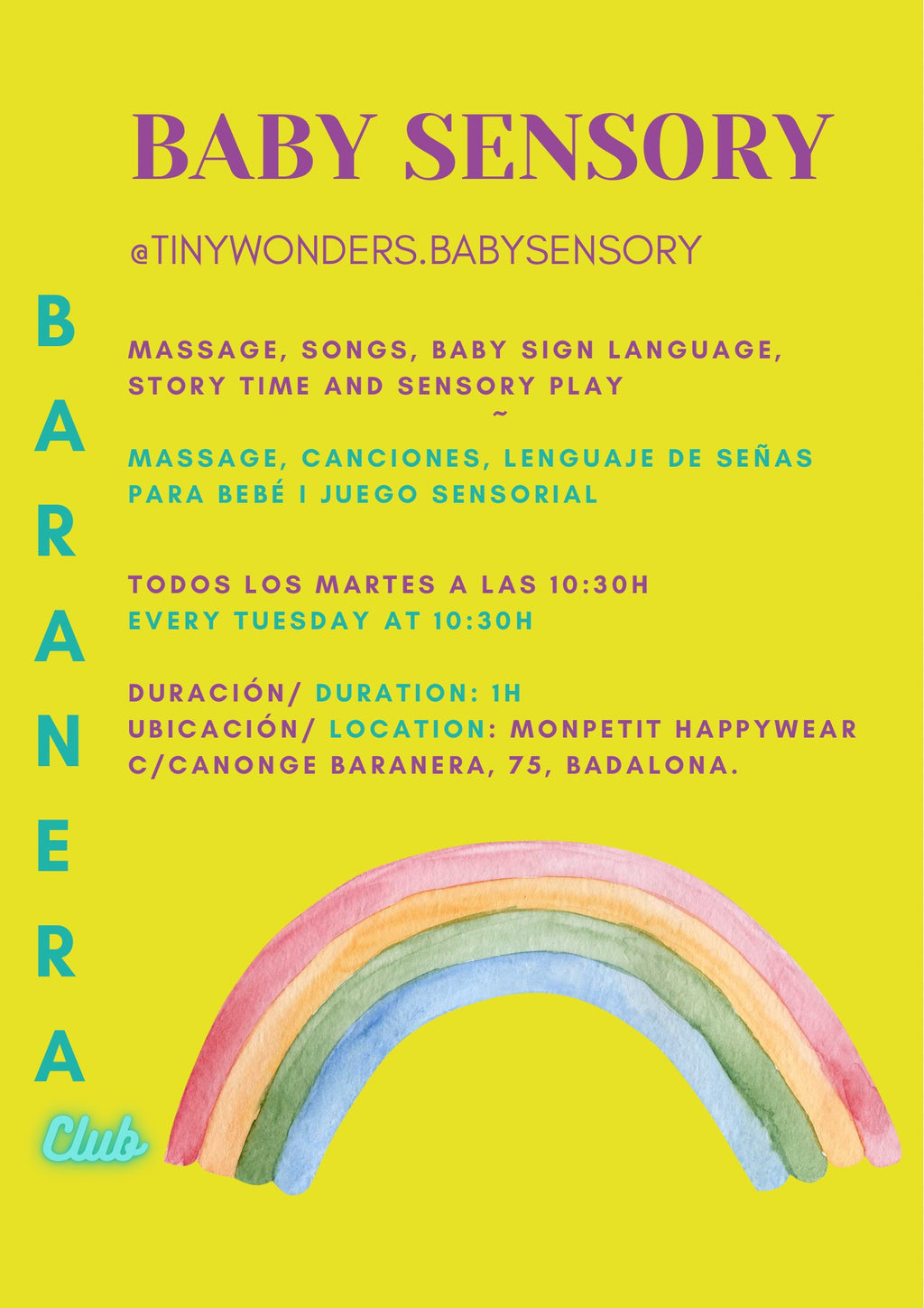 BABY SENSORY (0-10M) ~ every tuesday