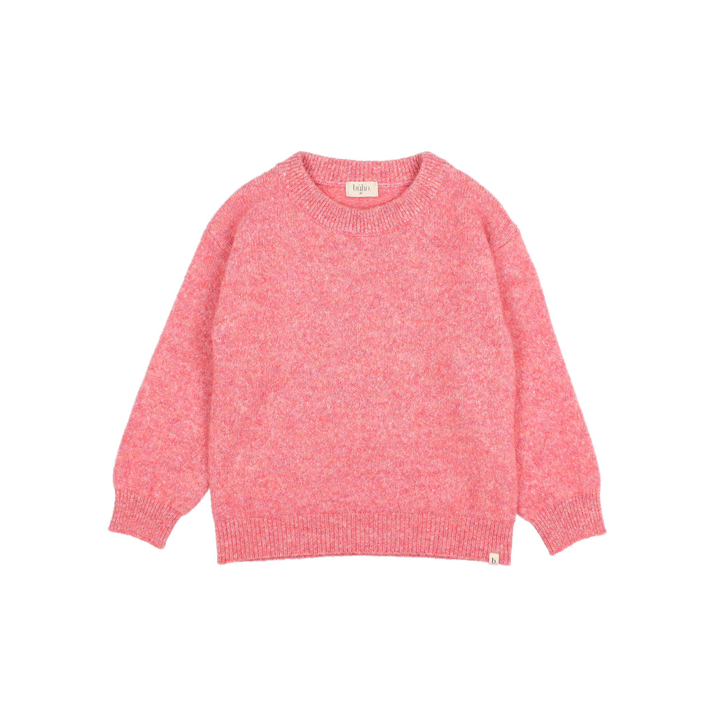 Jersey de punto jaspeado rosa