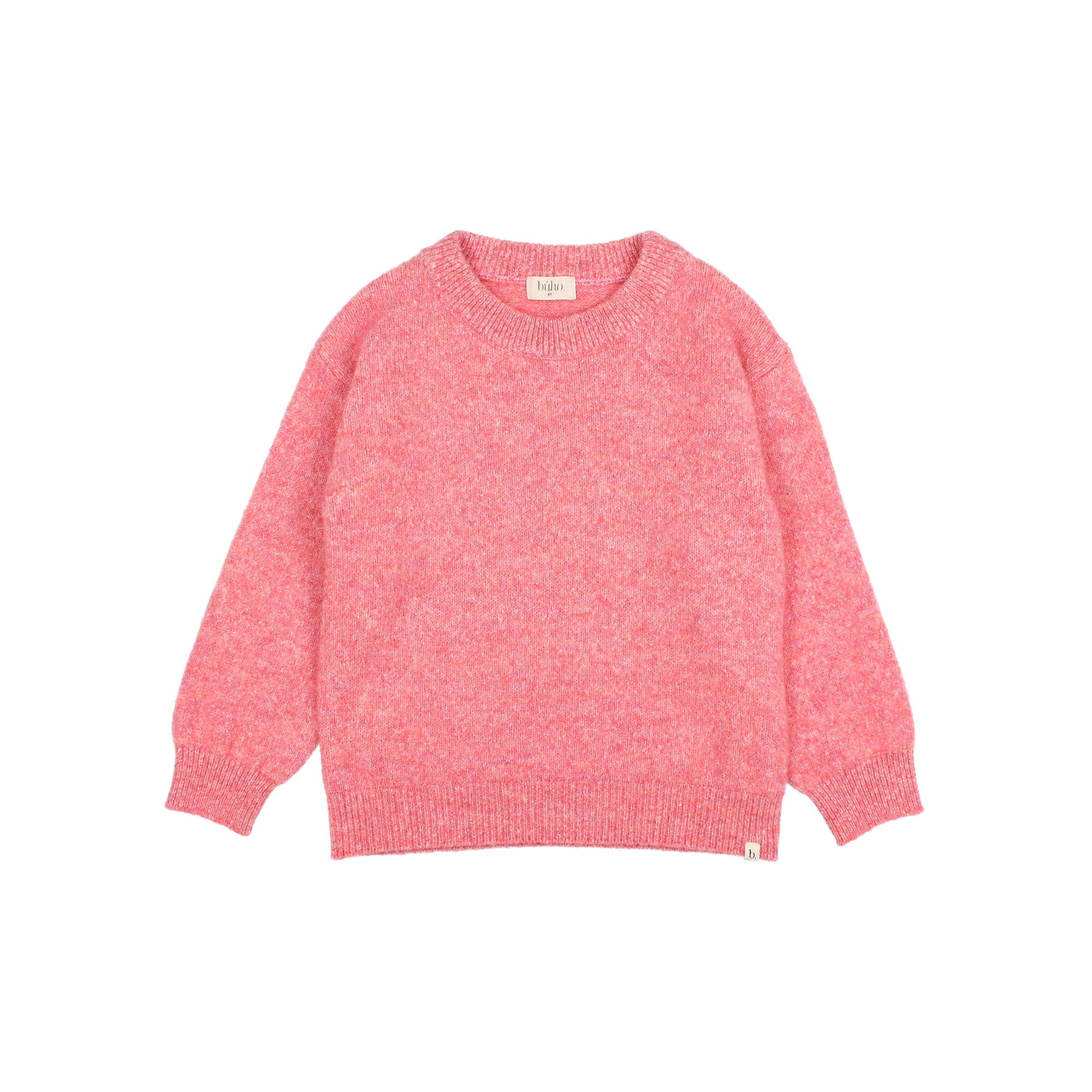 Jersey de punto jaspeado rosa