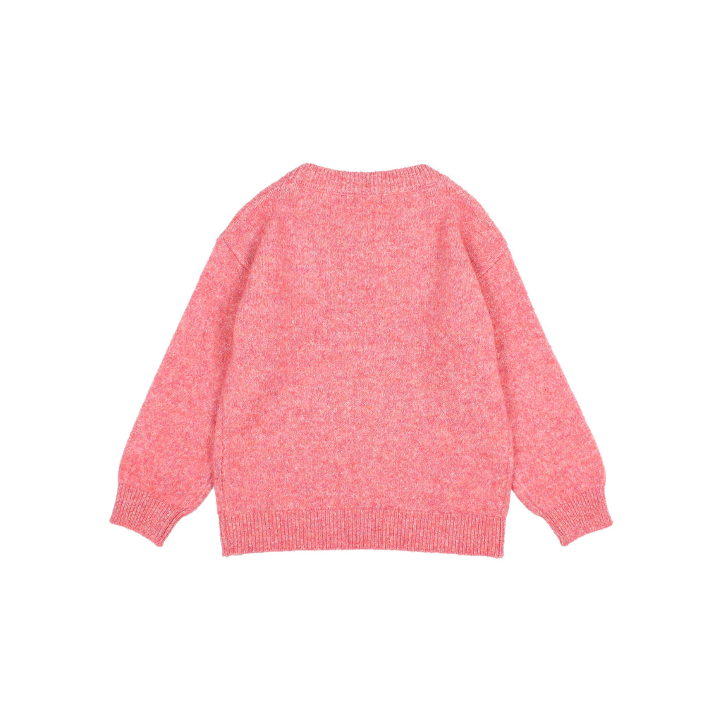 Jersey de punto jaspeado rosa