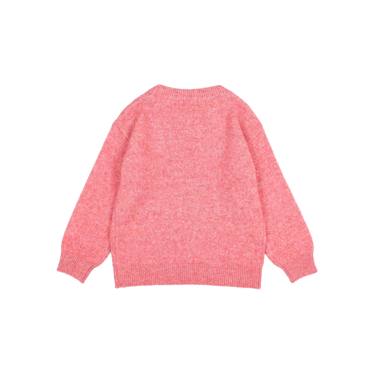 Jersey de punto jaspeado rosa