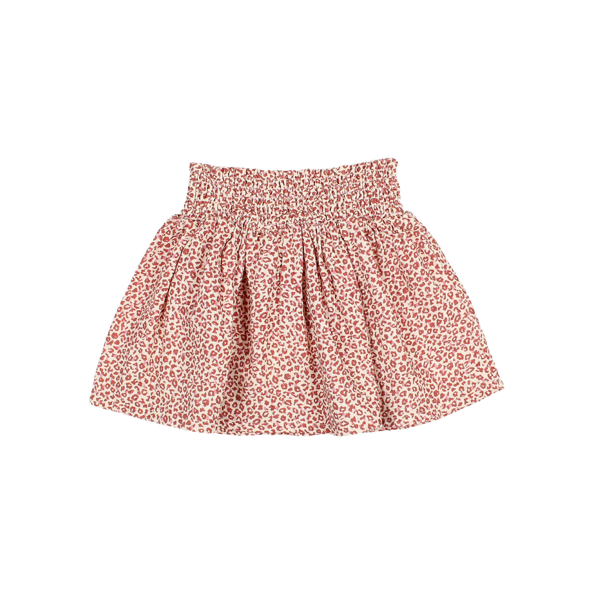 Falda midi estampado animal rosa