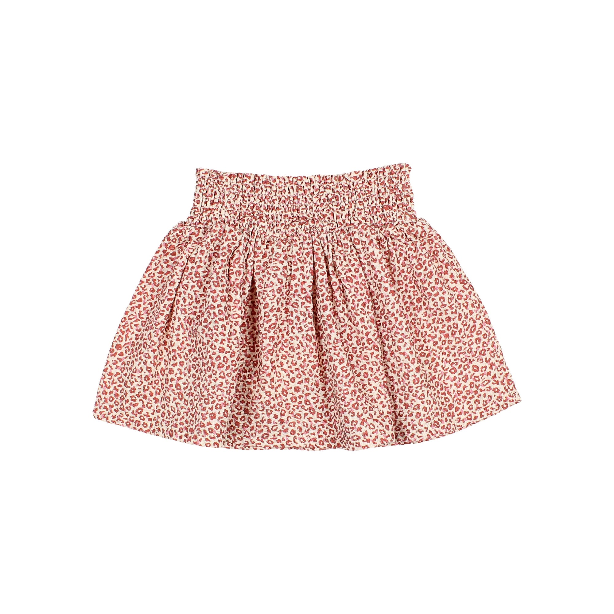 Falda midi estampado animal rosa