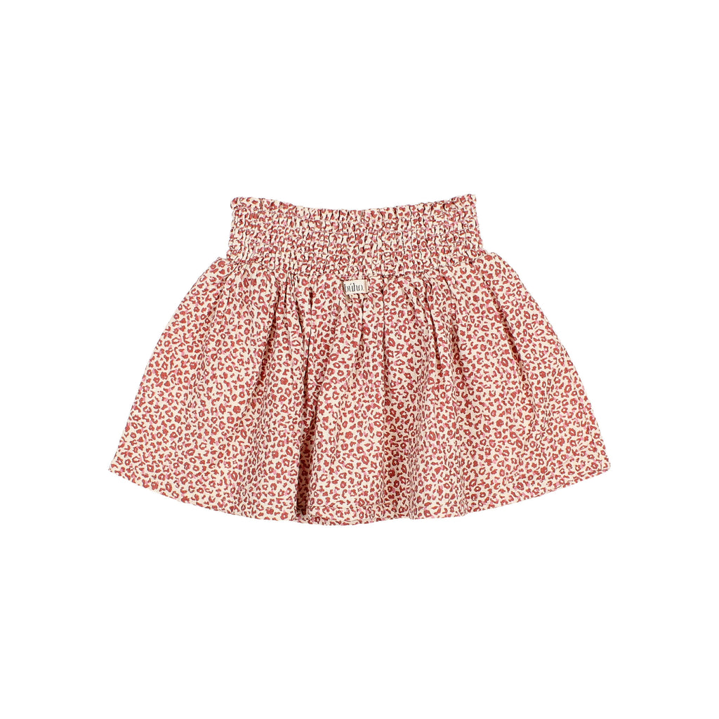 Falda midi estampado animal rosa