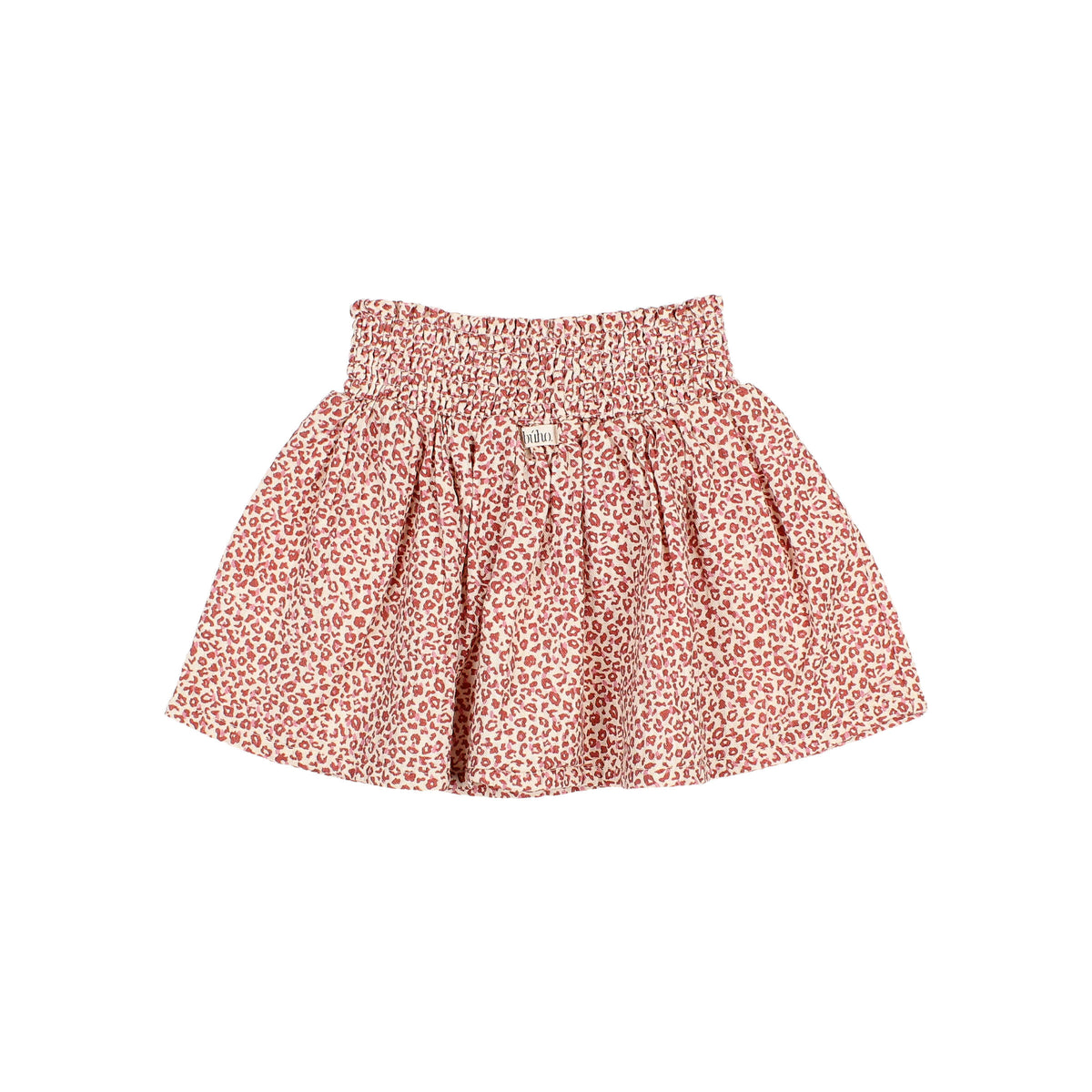 Falda midi estampado animal rosa