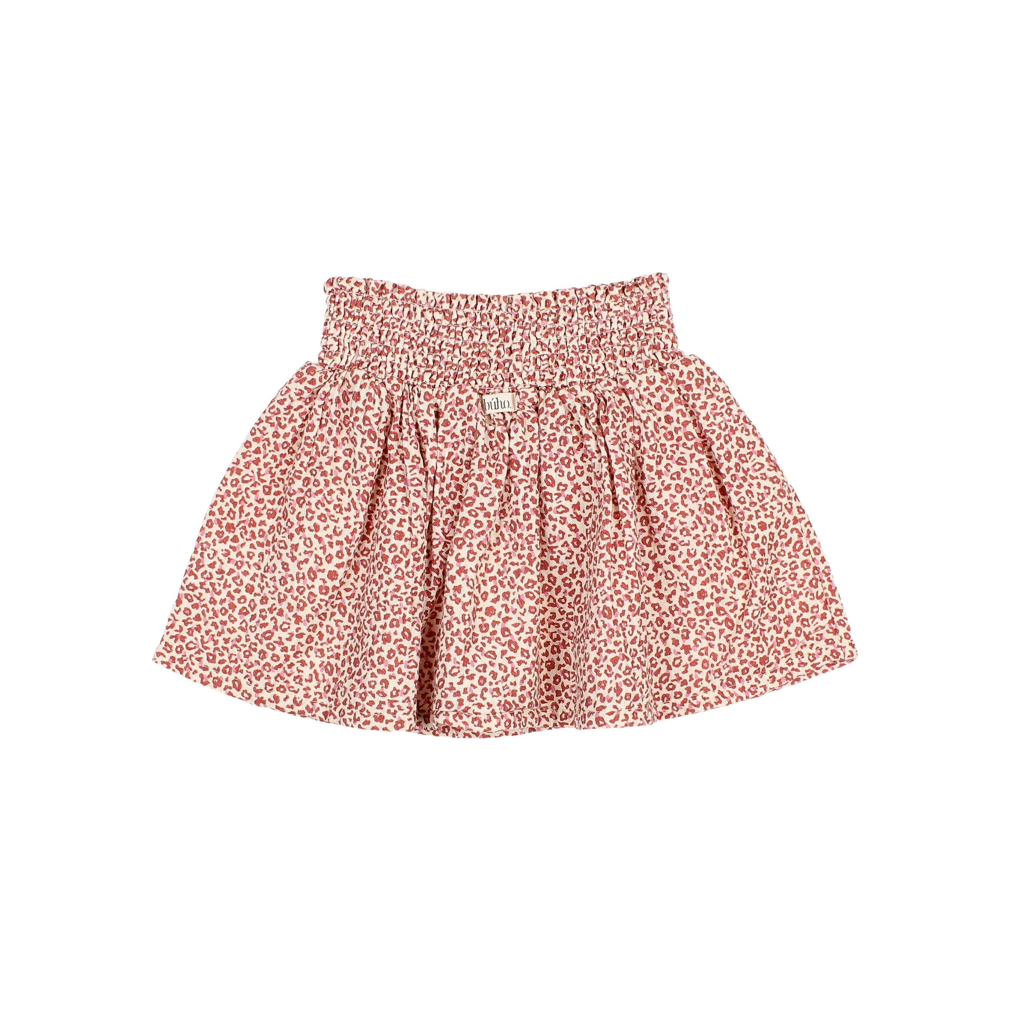 Falda midi estampado animal rosa