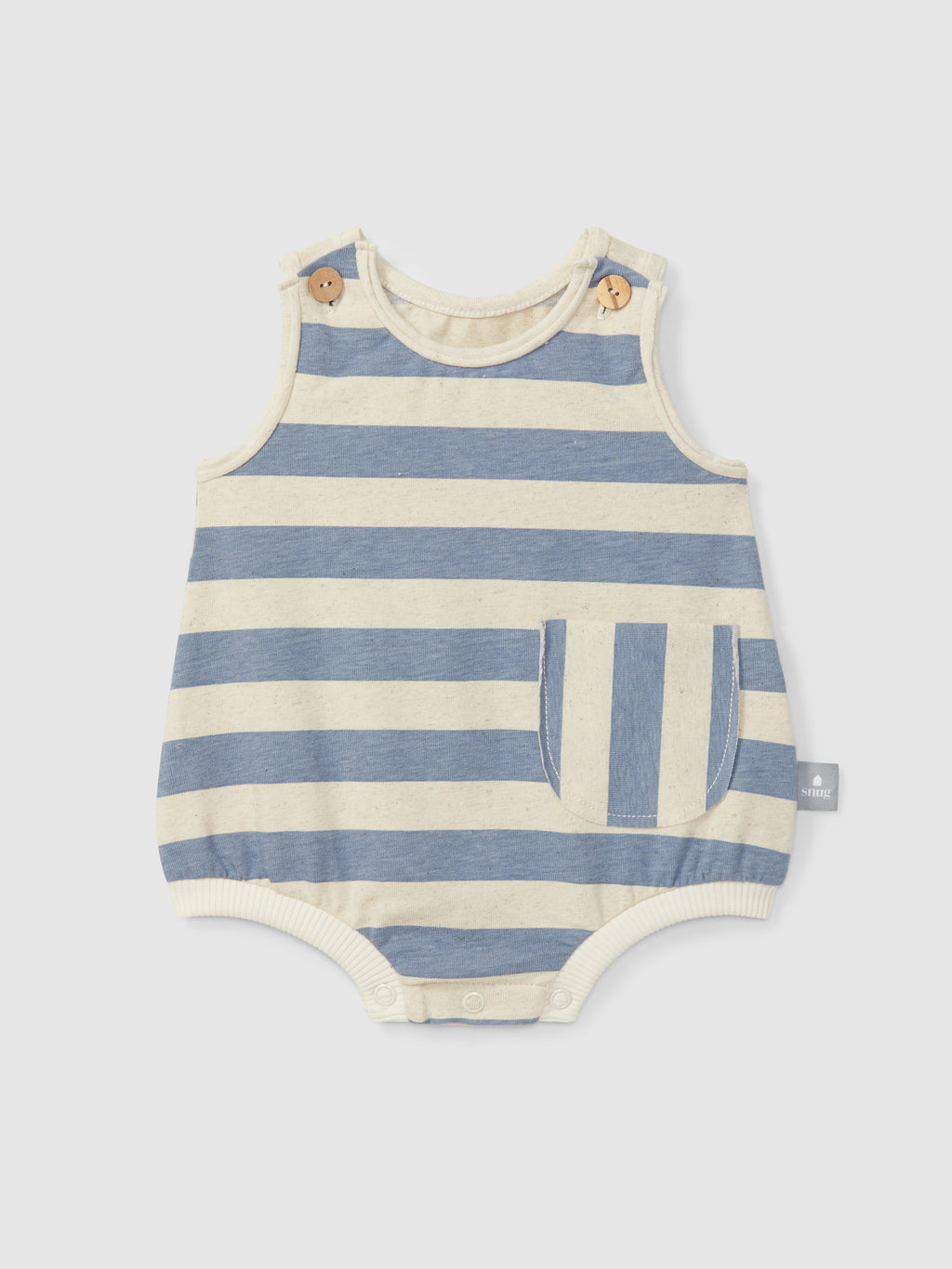 Pelele Rayas Snug Azul
