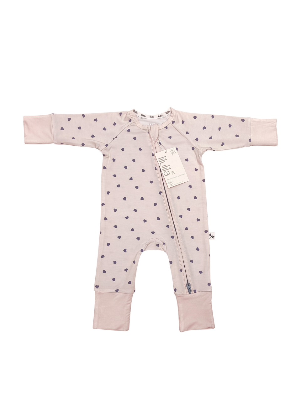 Pijama de bambú con cremallera Little Hearts Little Hearts - vista principal