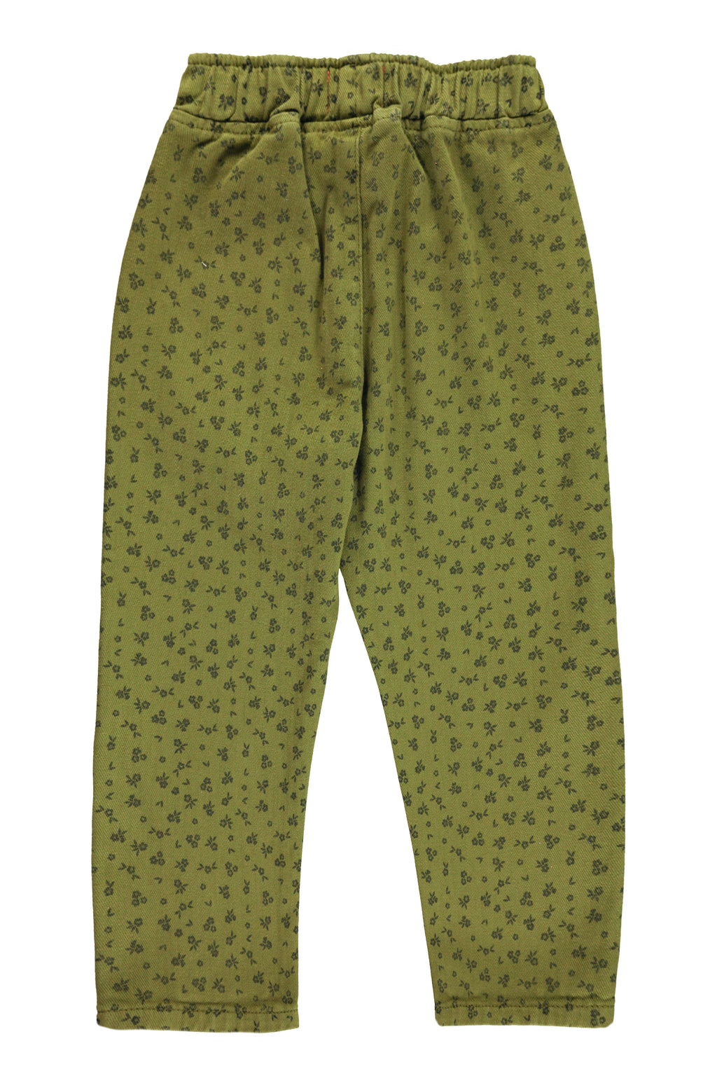 Pantalones Khaki w/ black flowers