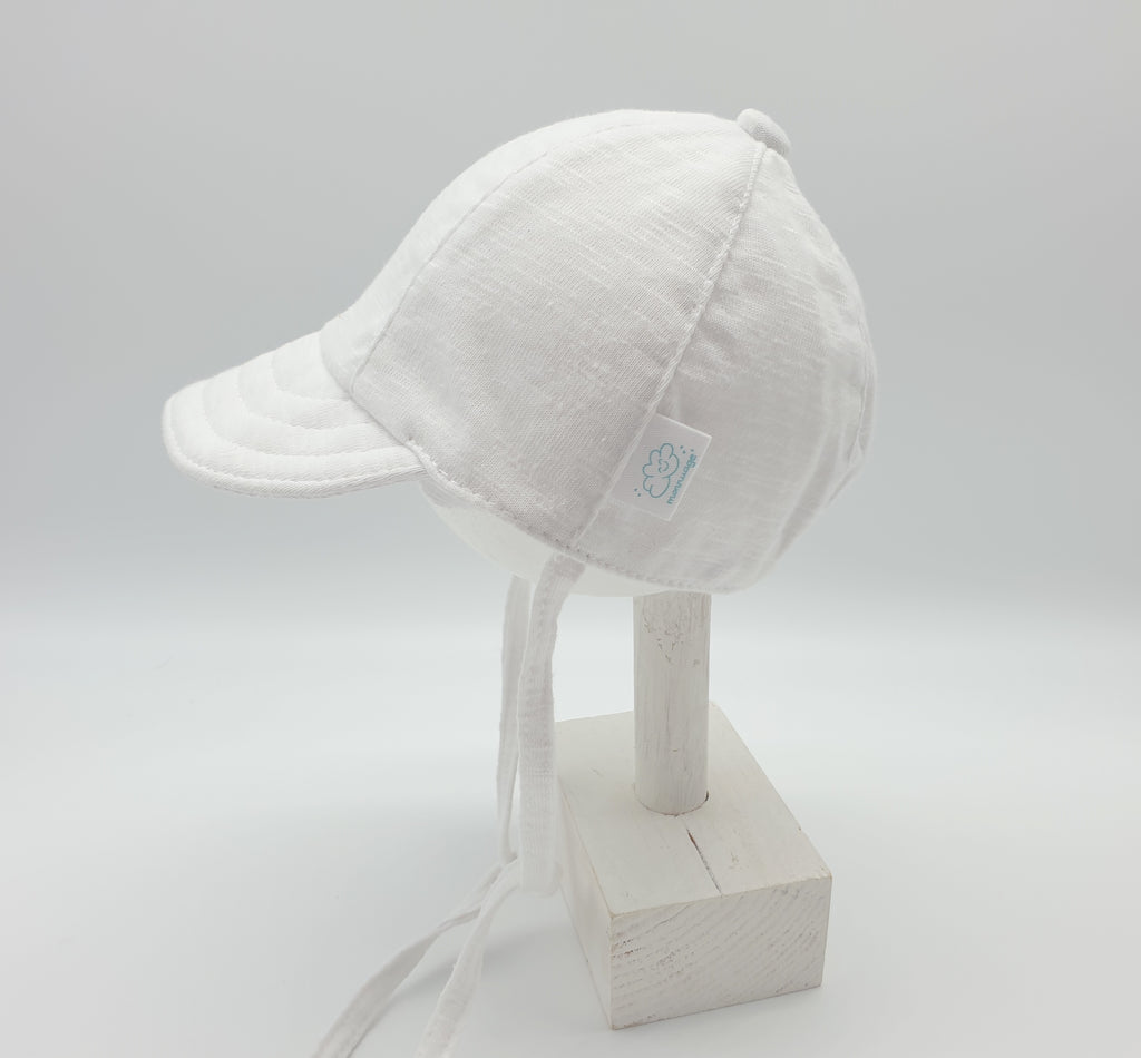 Gorra solar algodón blanco
